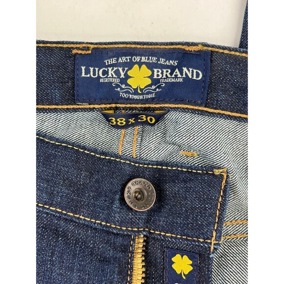 New Lucky Brand Mens 181 Relaxed Straight Fit Denim Blue Jeans Size 38 x 31 - Picture 8 of 12
